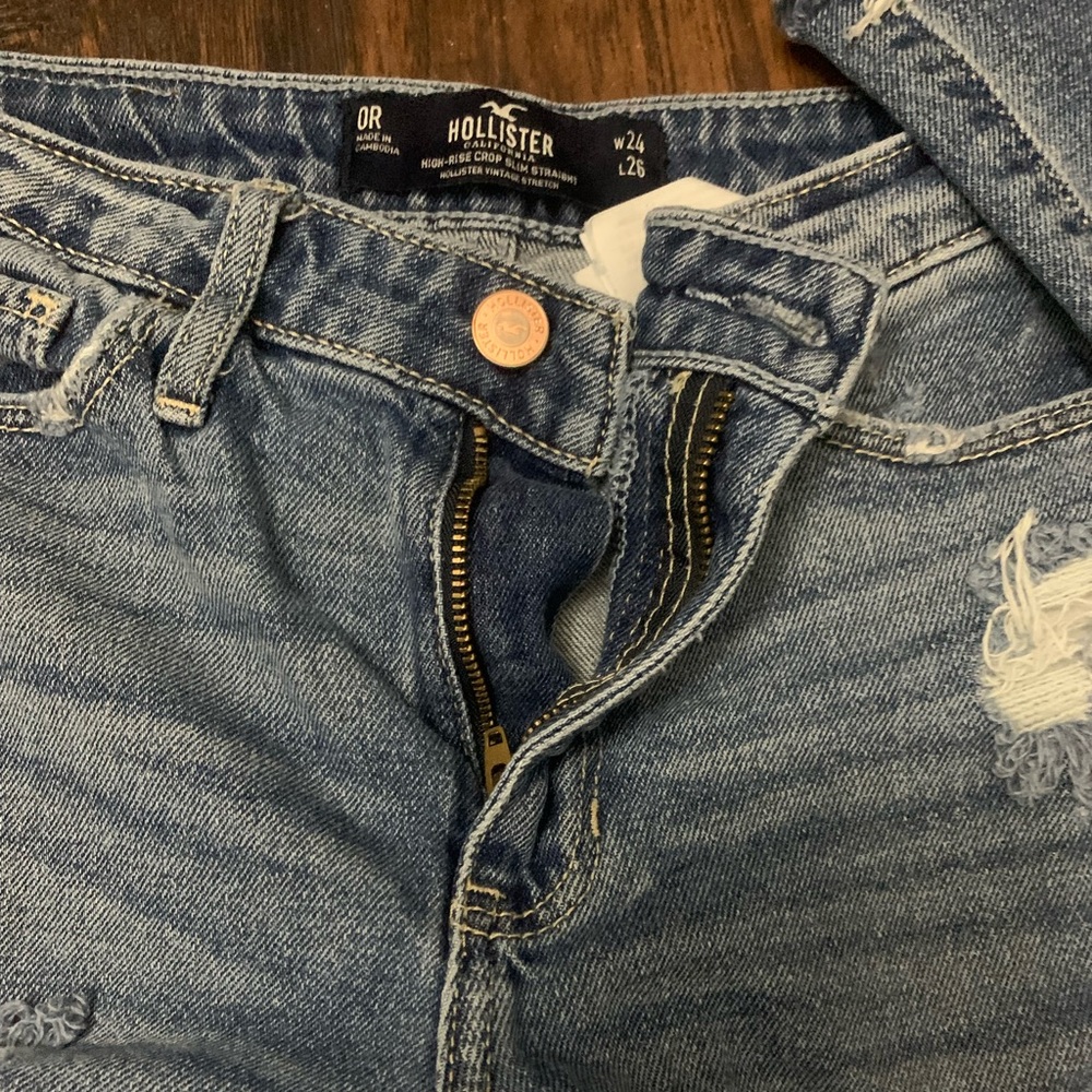 Hollister slim straight jeans ( high rise)